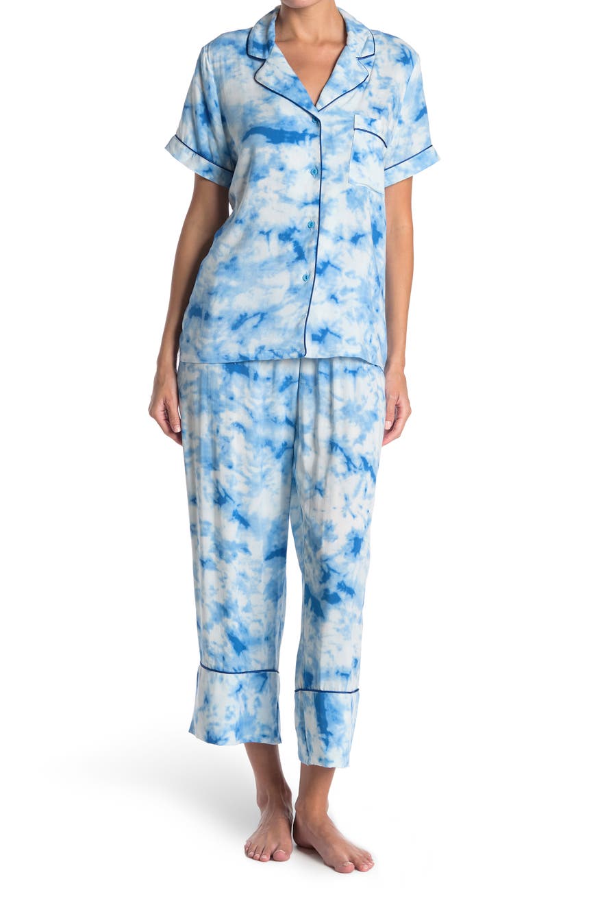 Укороченная пижама с принтом тай-дай In Bloom by Jonquil