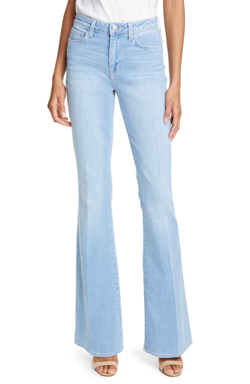 Расклешенные джинсы L'AGENCE Bell с высокой талией L'AGENCE