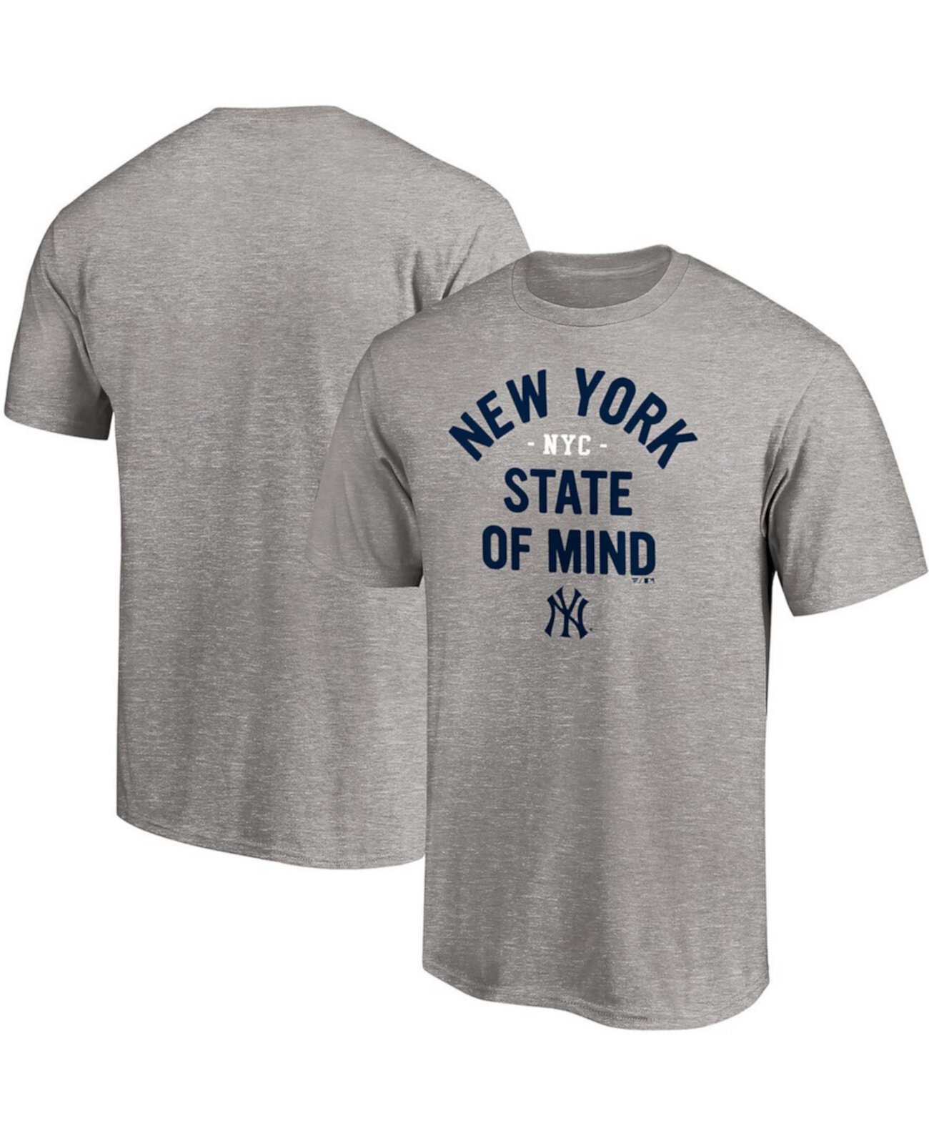 Мужская серая серая футболка New York Yankees Hometown Heater Big and Tall Fanatics