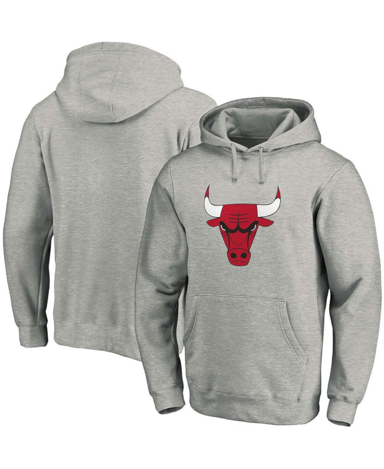 Мужская толстовка с капюшоном и логотипом Chicago Bulls Team Primary Logo Majestic