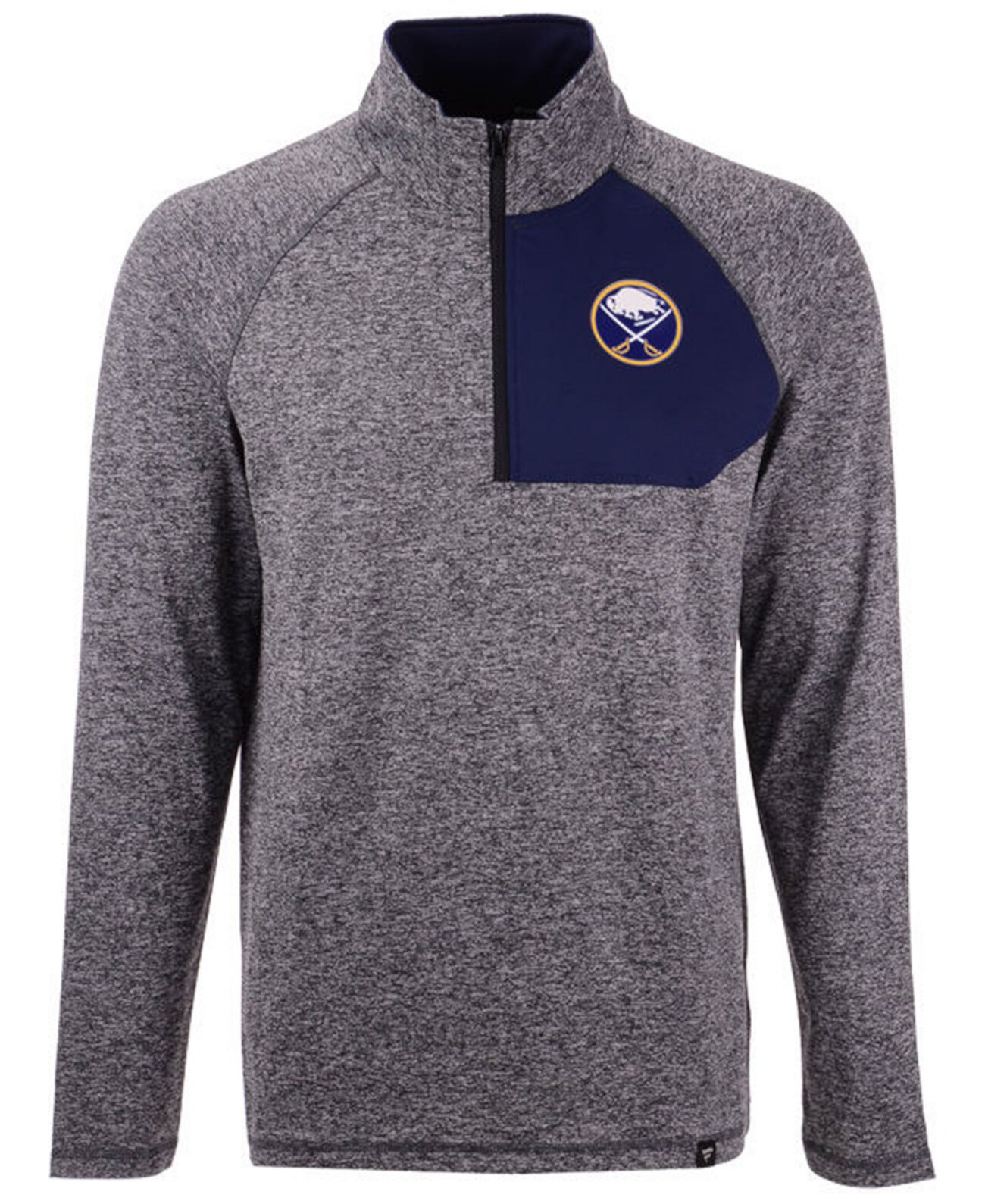 Мужской статический пуловер с застежкой-молнией Buffalo Sabers Authentic NHL Apparel