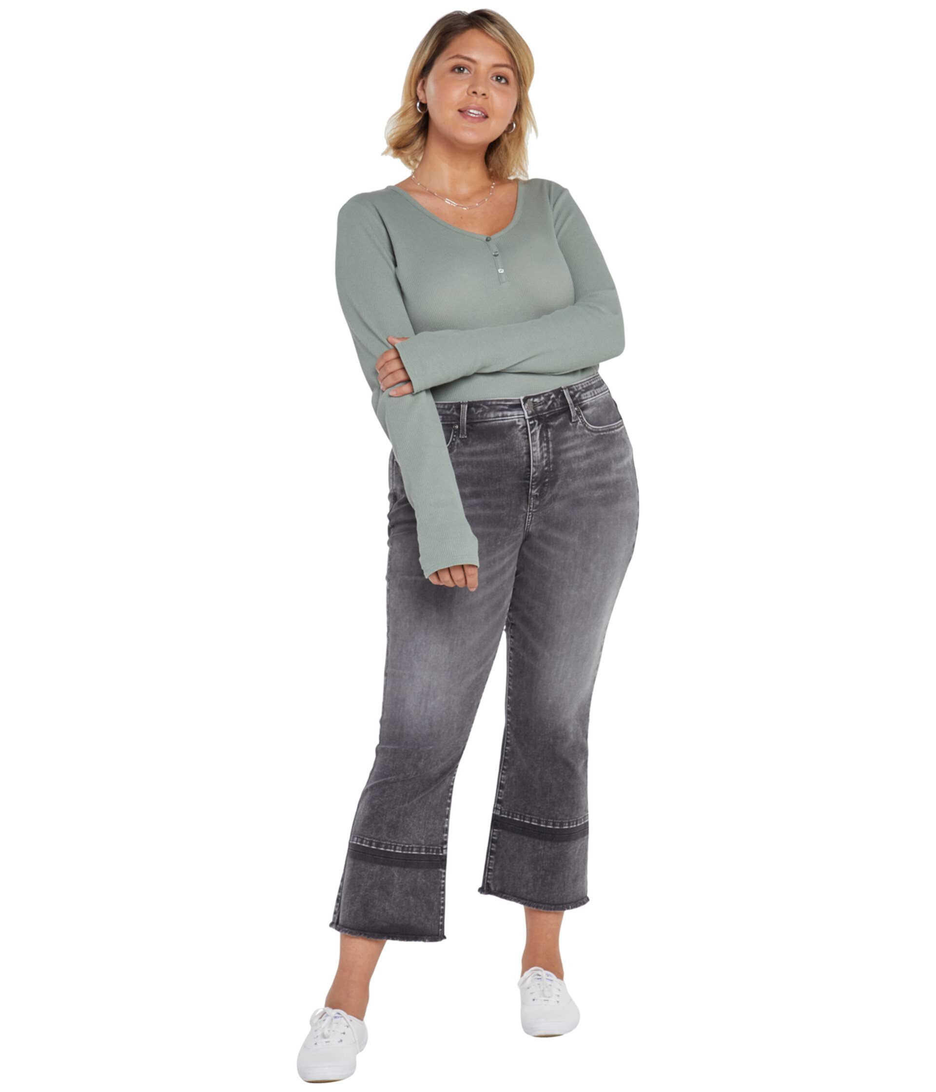 Plus Size Fiona Slim Flared Ankle Jeans in Nobelle Nydj