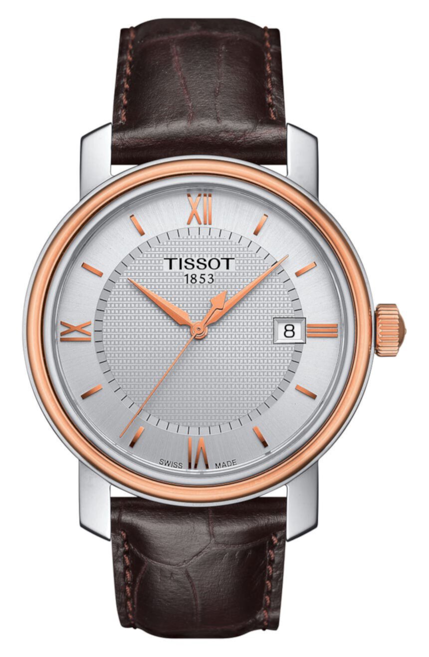 Часы Bridgeport с кожаным ремешком, 40 мм Tissot