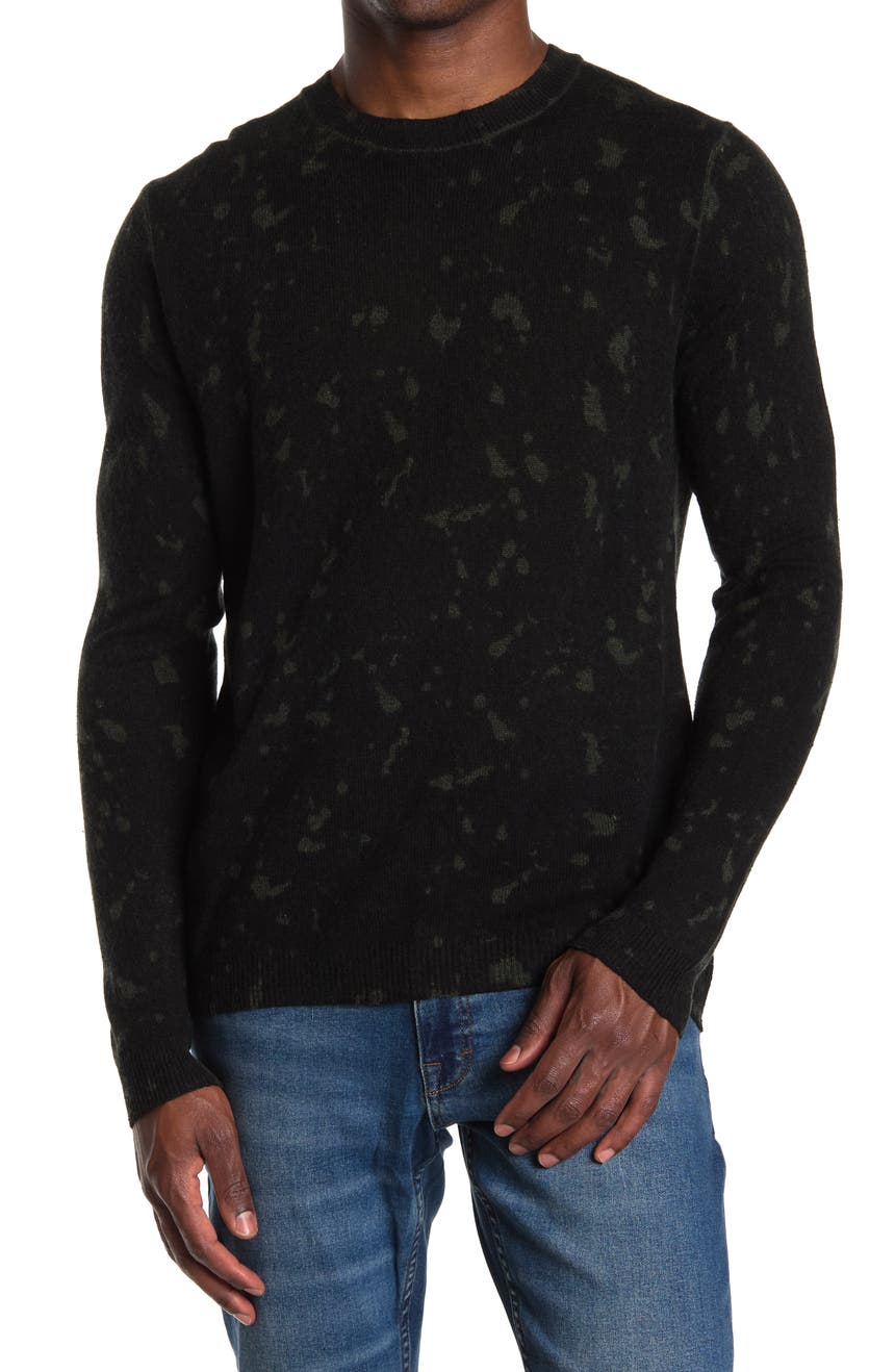 Кашемировый свитер с круглым вырезом и Inked Splatter Autumn Cashmere