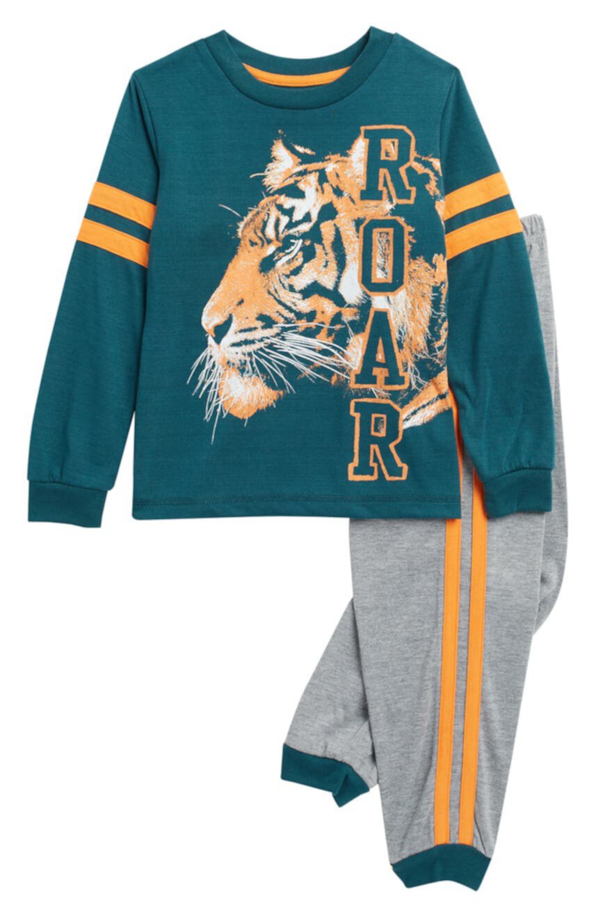 Пижамный комплект рубашка с длинным рукавом и джоггеры Tiger Varsity Saint Eve
