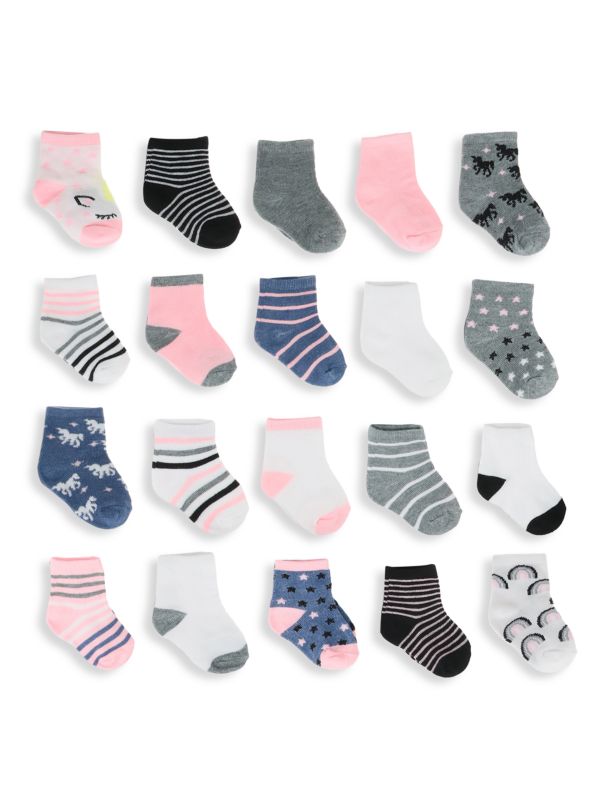 20 пар носков с разным узором для маленьких девочек и маленьких девочек Capelli