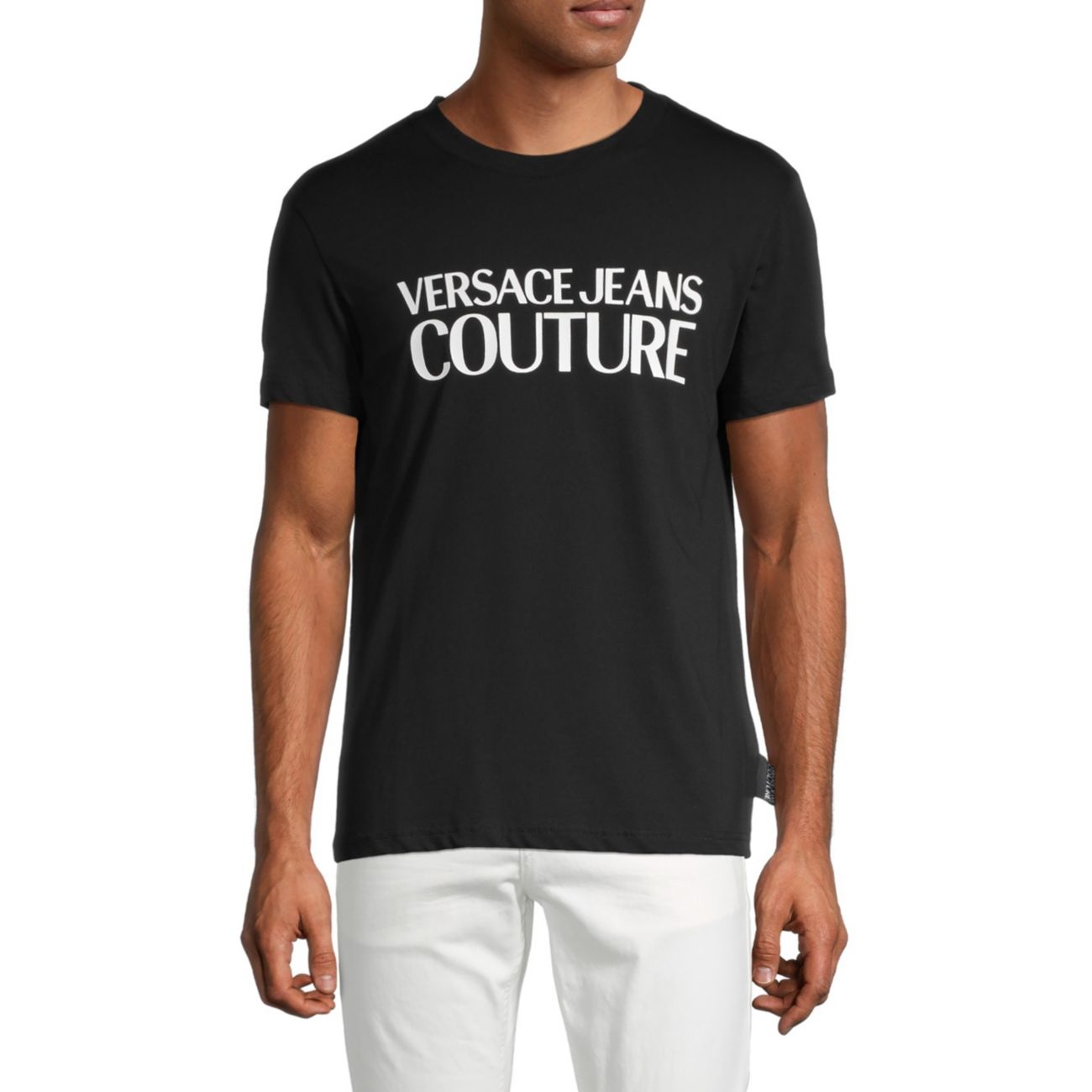 Футболка из хлопка с логотипом Versace Jeans Couture