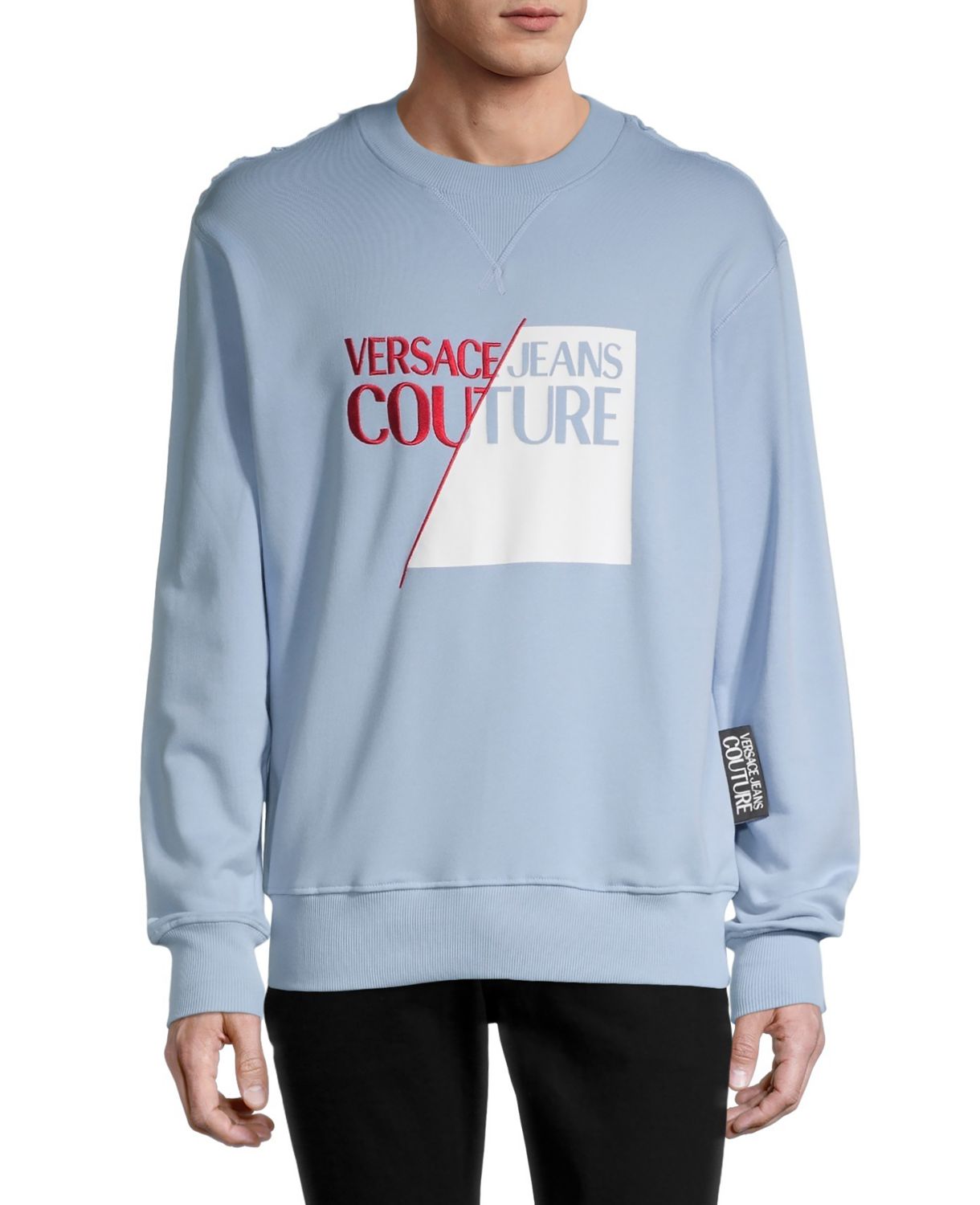 Хлопковая толстовка с логотипом Versace Jeans Couture