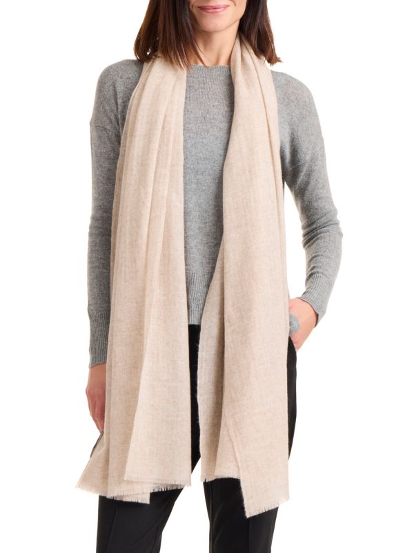 Длинный шарф AMICALE Lightweight Cashmere Gauze Wrap AMICALE