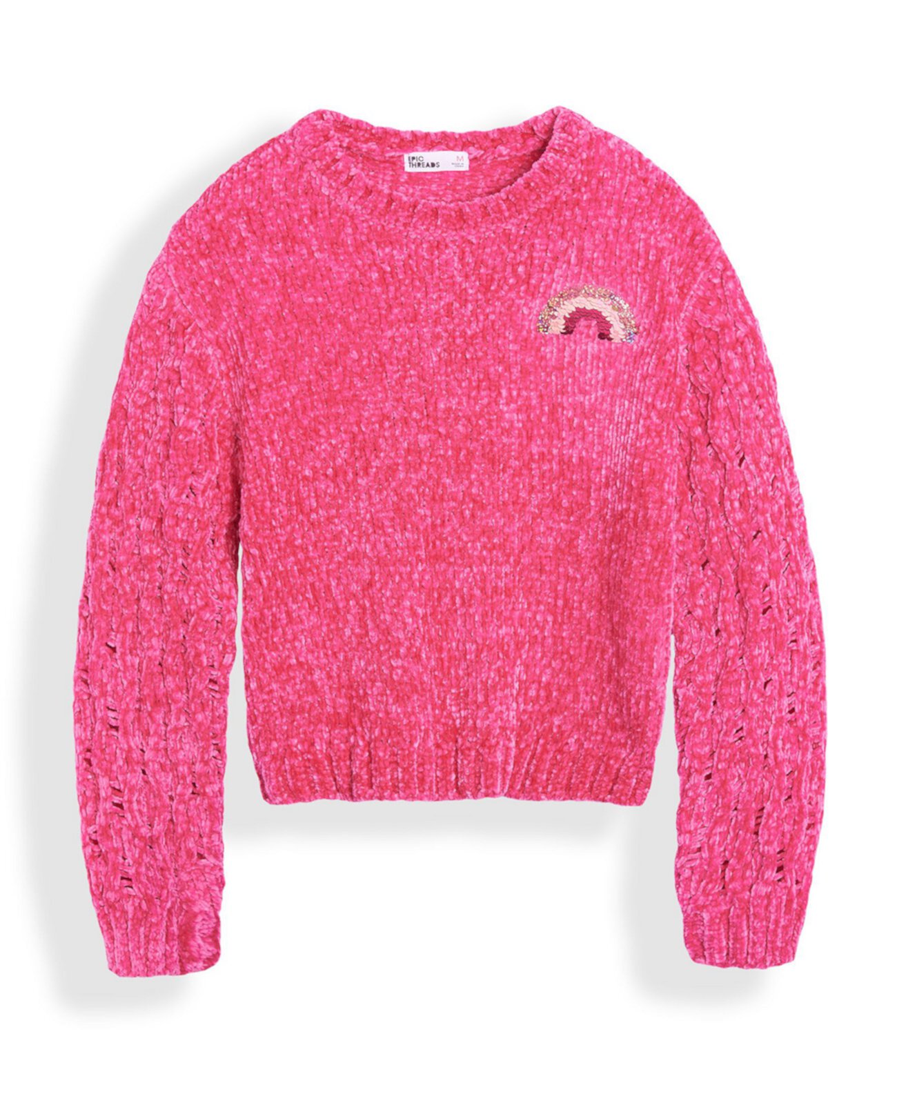 Флип-свитер с радужными пайетками для больших девочек Epic Threads