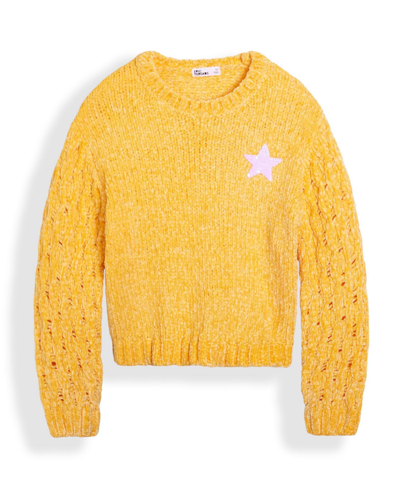 Флип-свитер со звездами и пайетками для больших девочек Epic Threads