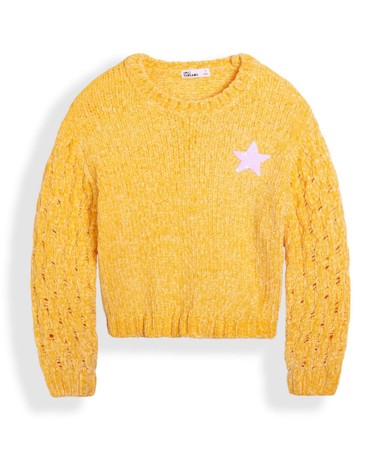 Флип-свитер Icon с пайетками для маленьких девочек Epic Threads