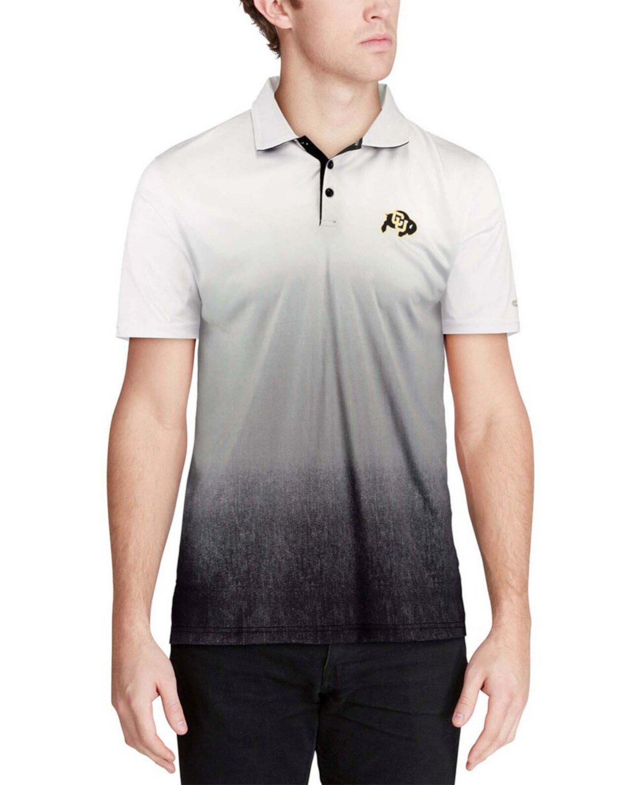 Серая мужская футболка-поло с логотипом Colorado Buffaloes Magic Team Colosseum