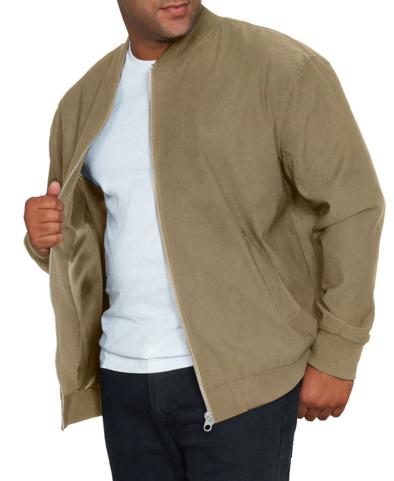 Мужская куртка-бомбер для высоких и больших размеров MVP Collections Mvp Collections By Mo Vaughn Productions