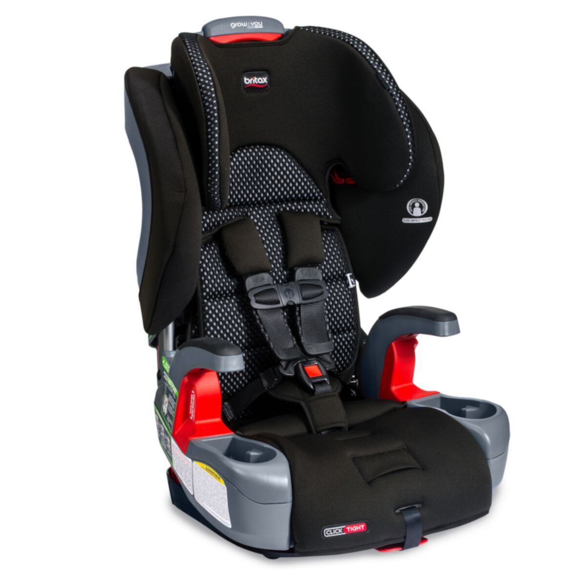 Детские бустеры от 5 до 7 лет Britax Grow With You ClickTight Cool Flow Harness-2-Booster Car Seat Britax