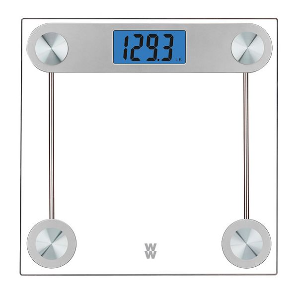 Weight Watchers Scales by Conair Digital Glass Scale with Blue Backlight Display Weight Watchers