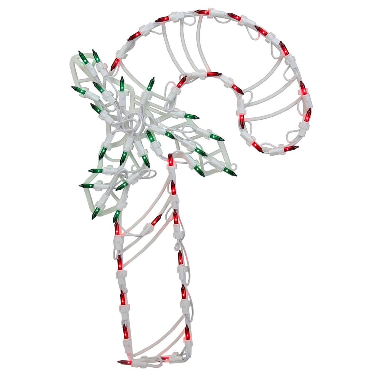 Northlight Сезонная светодиодная подсветка Candy Cane Рождественское украшение для окна в виде силуэта Northlight
