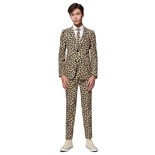 Детский костюм с леопардовым принтом OppoSuits The Jag, 2 предмета OppoSuits