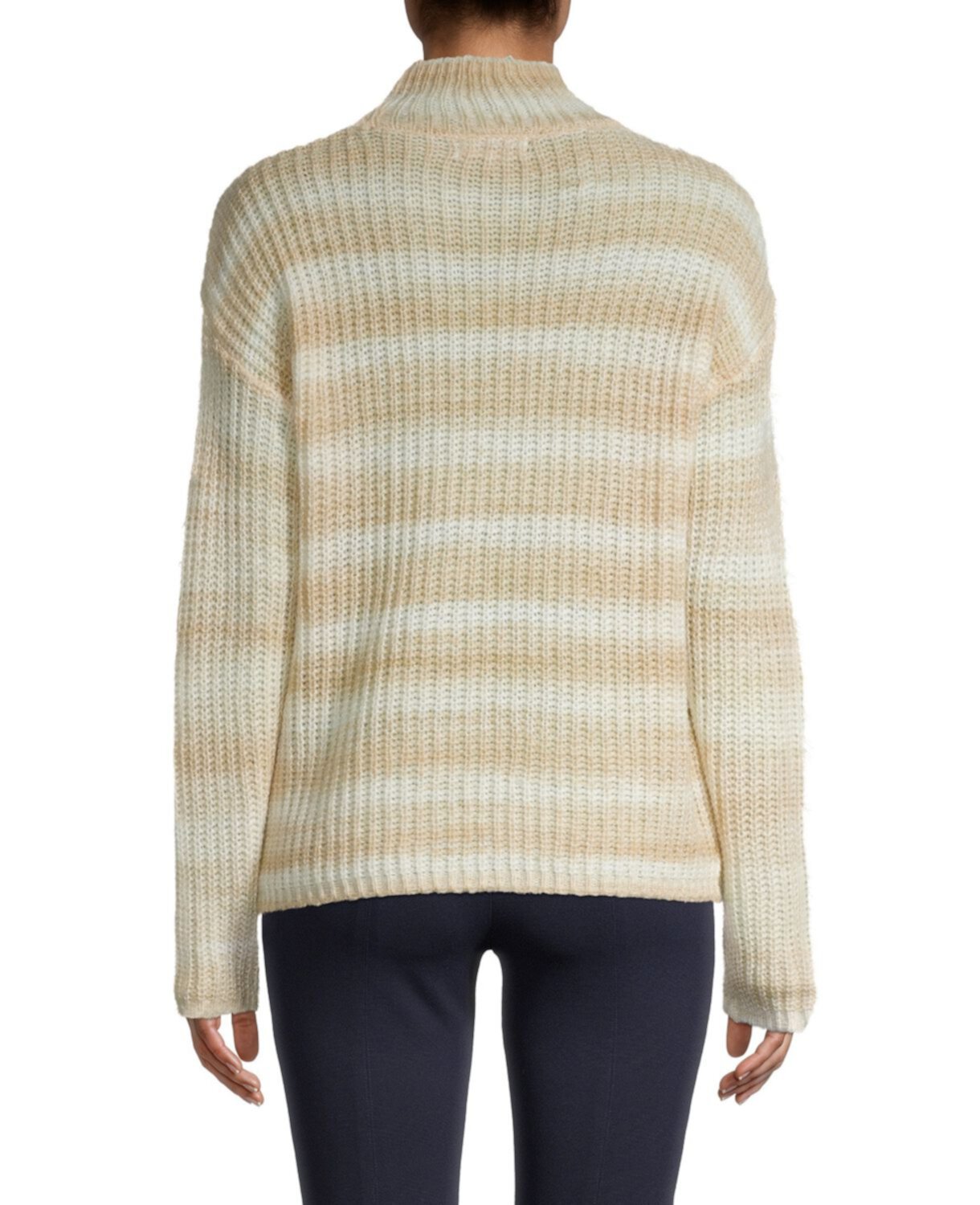 Полосатый свитер с воротником под горло Calvin Klein