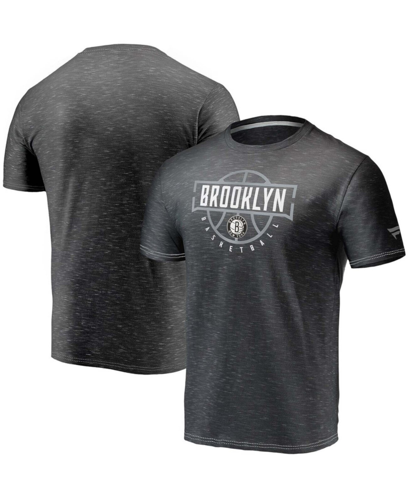 Мужская темно-серая футболка Brooklyn Nets Give-N-Go Fanatics