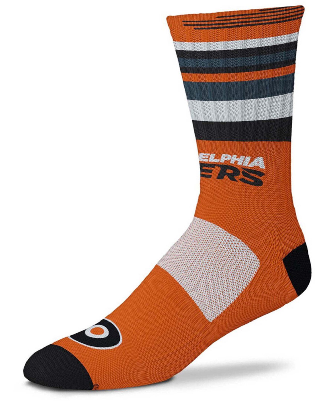 Мужские и женские носки с круглым вырезом Philadelphia Flyers Rave Orange For Bare Feet