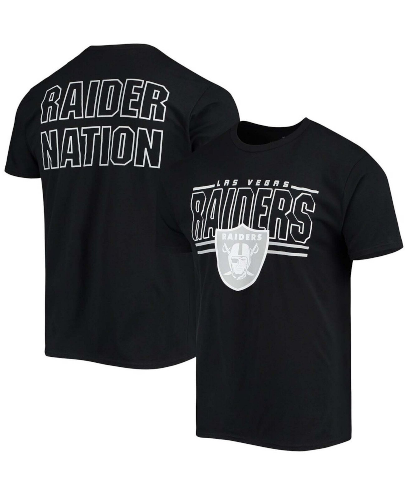 Черная мужская футболка с надписью Las Vegas Raiders 2-Hit Junk Food