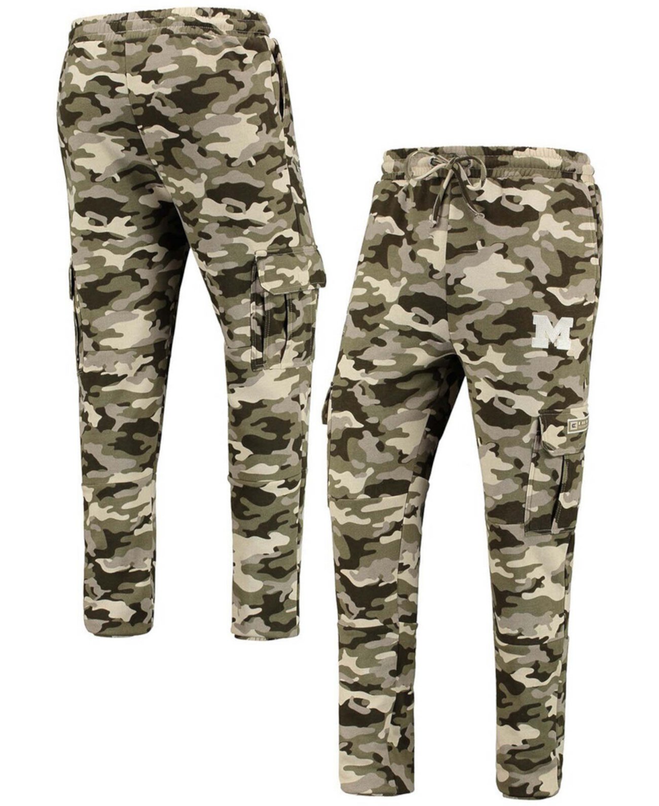 Мужские флисовые брюки с камуфляжным принтом Michigan Wolverines OHT в стиле милитари с кодом признательности Colosseum