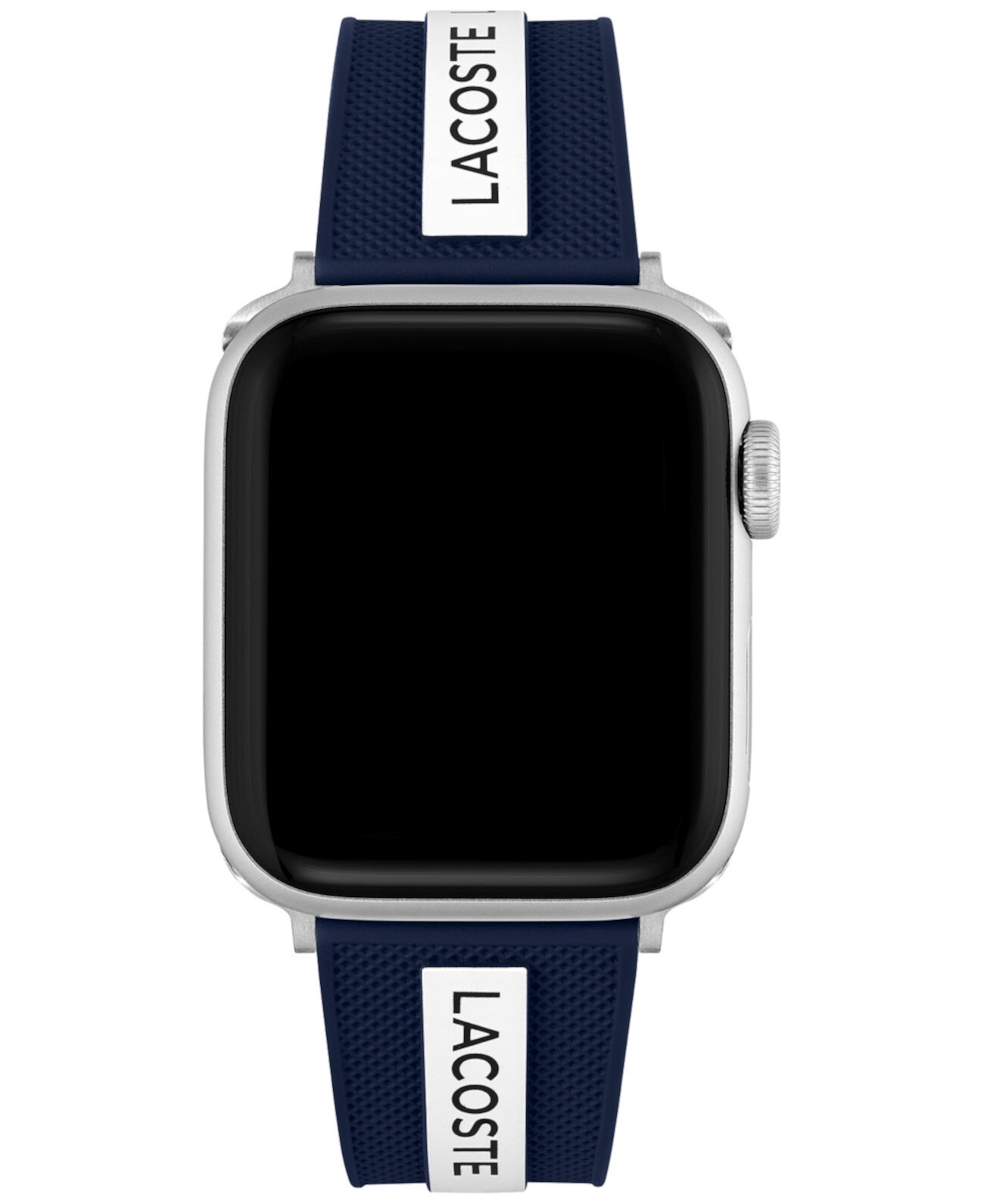 Striping Blue & White Silicone Strap for Apple Watch® 38mm/40mm Lacoste