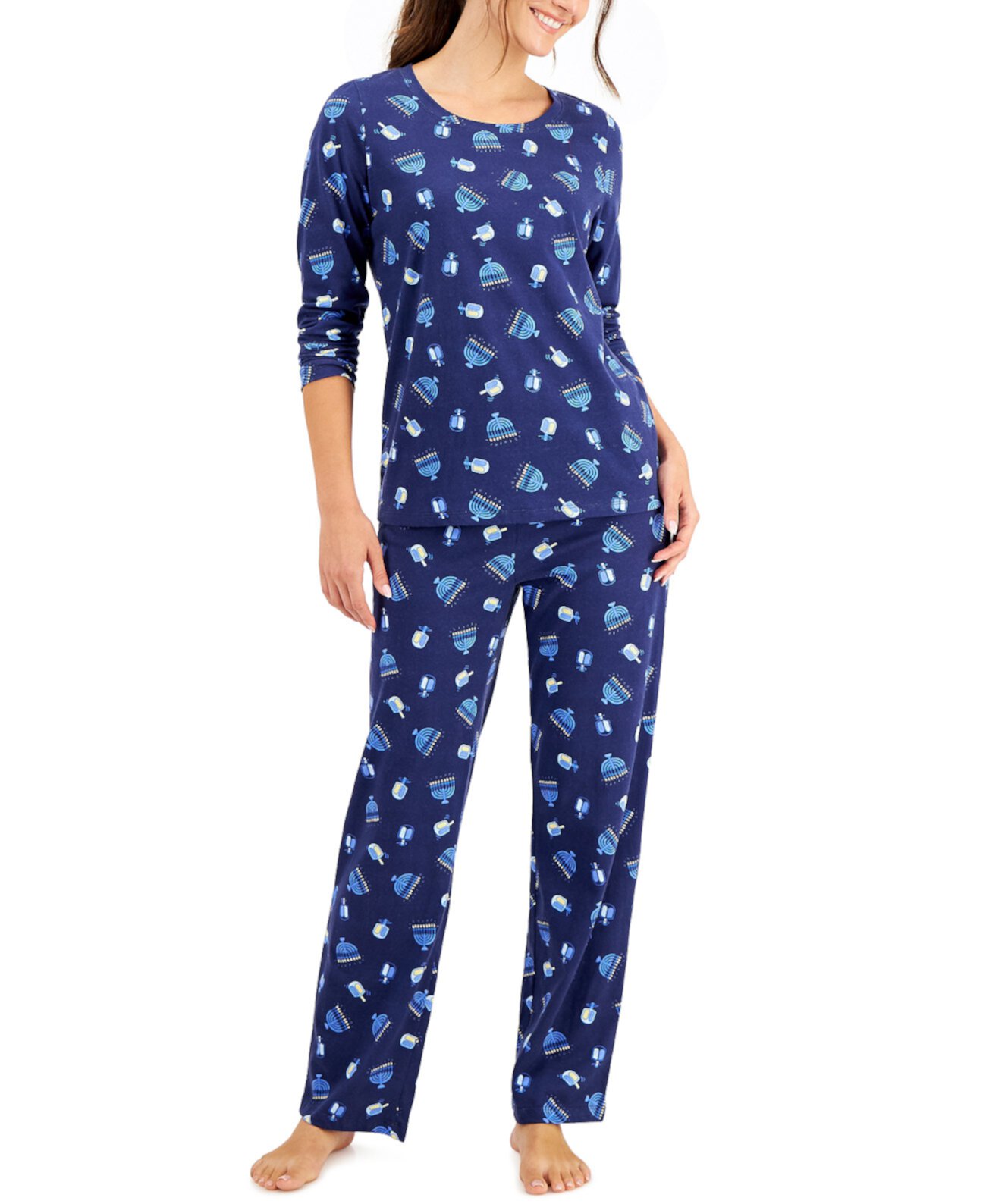Подходящий женский семейный пижамный комплект для Хануки, созданный для Macy's Family Pajamas