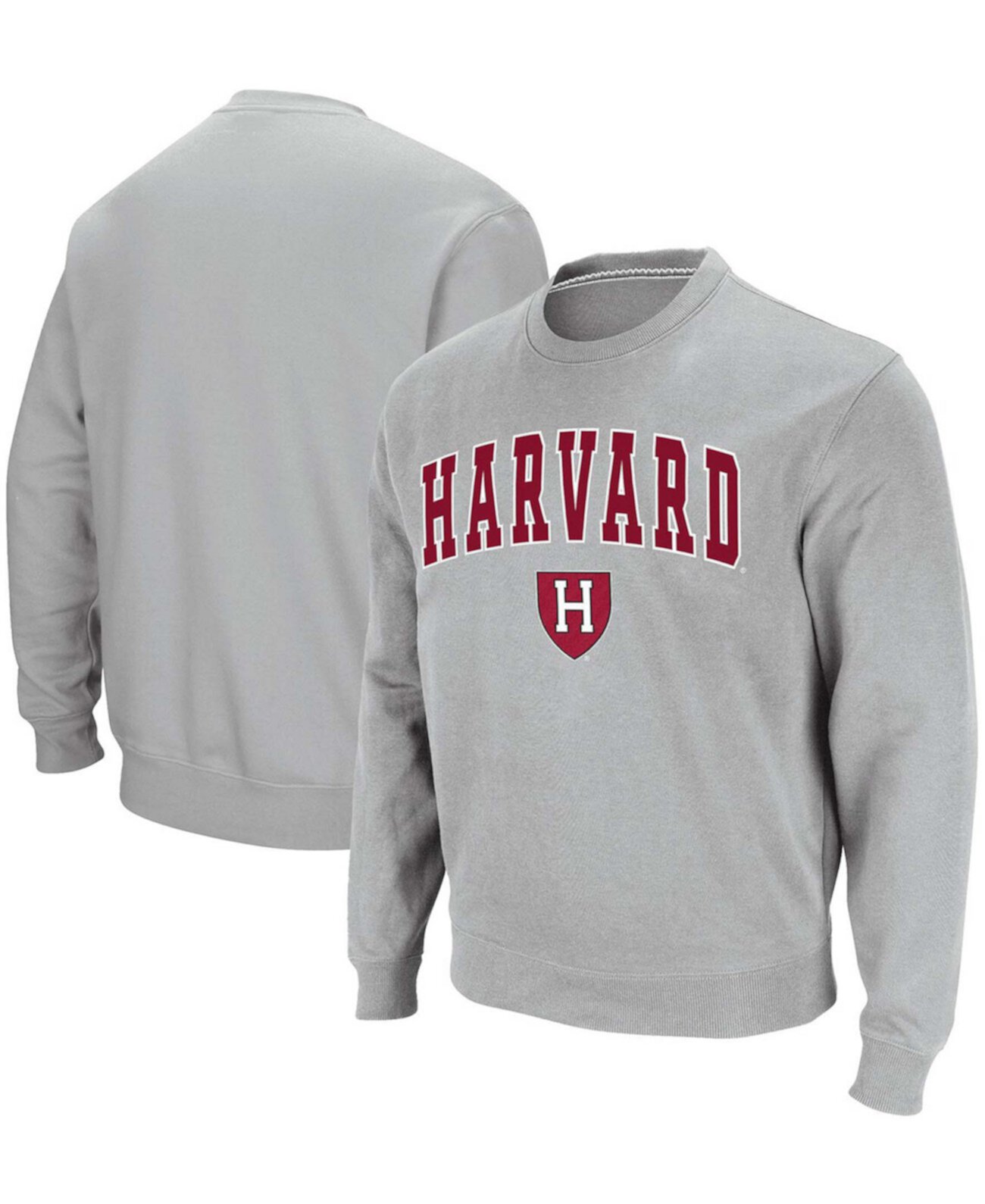 Мужская серая толстовка из твила с логотипом Harvard Crimson Team Arch Colosseum