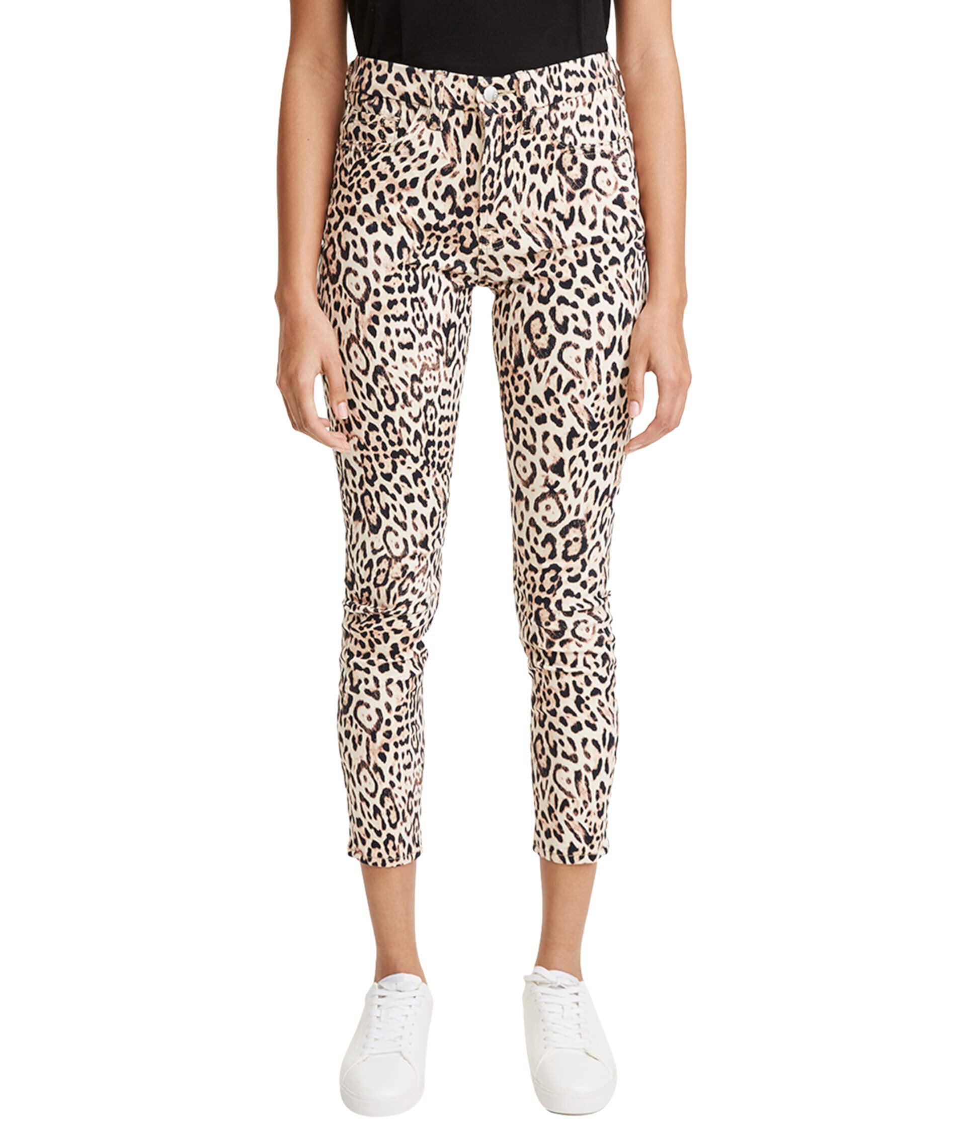 Printed Ankle Skinny in Painterly Leopard Jen7