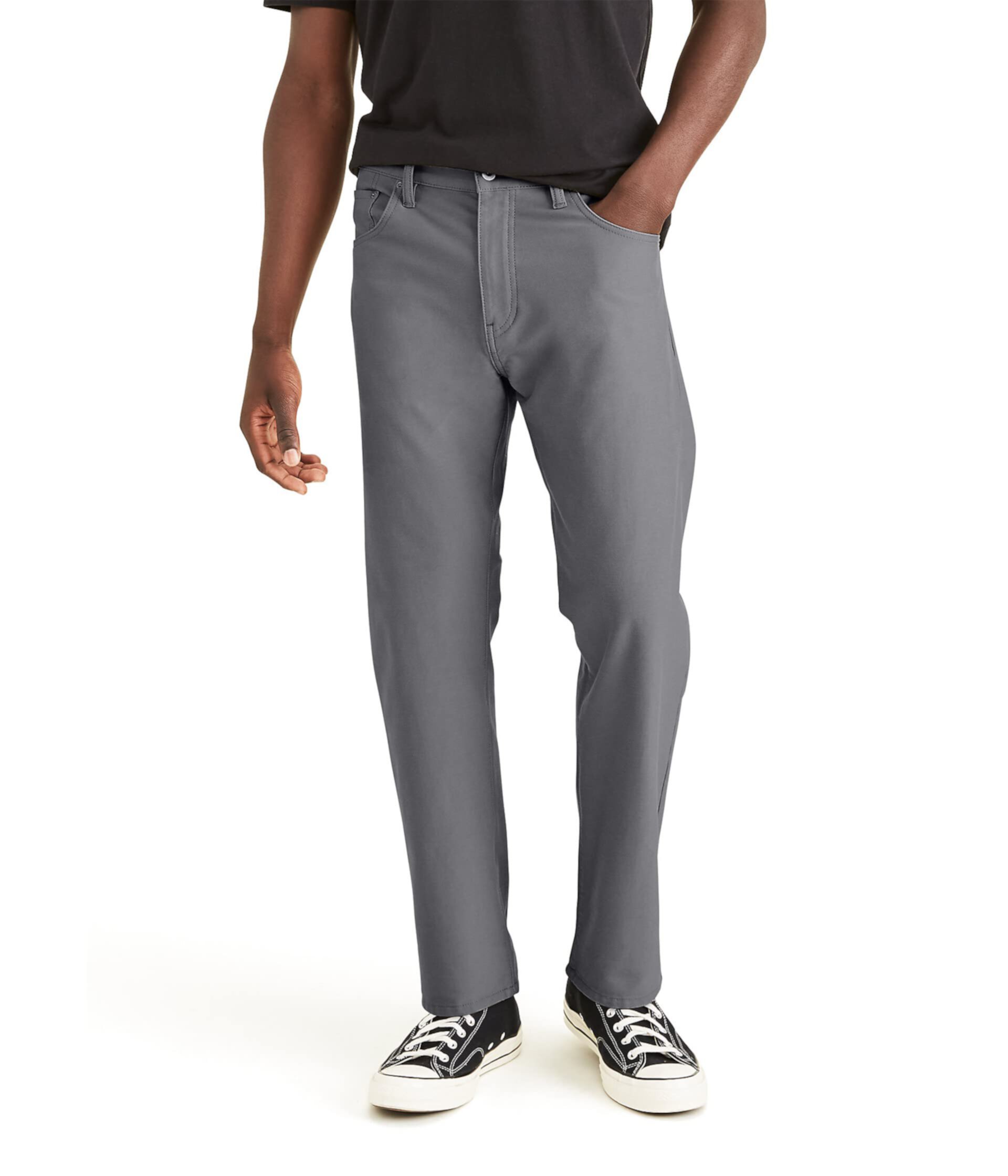 Комфортные трикотажные брюки прямого кроя Smart 360 Knit Jean Cut Dockers