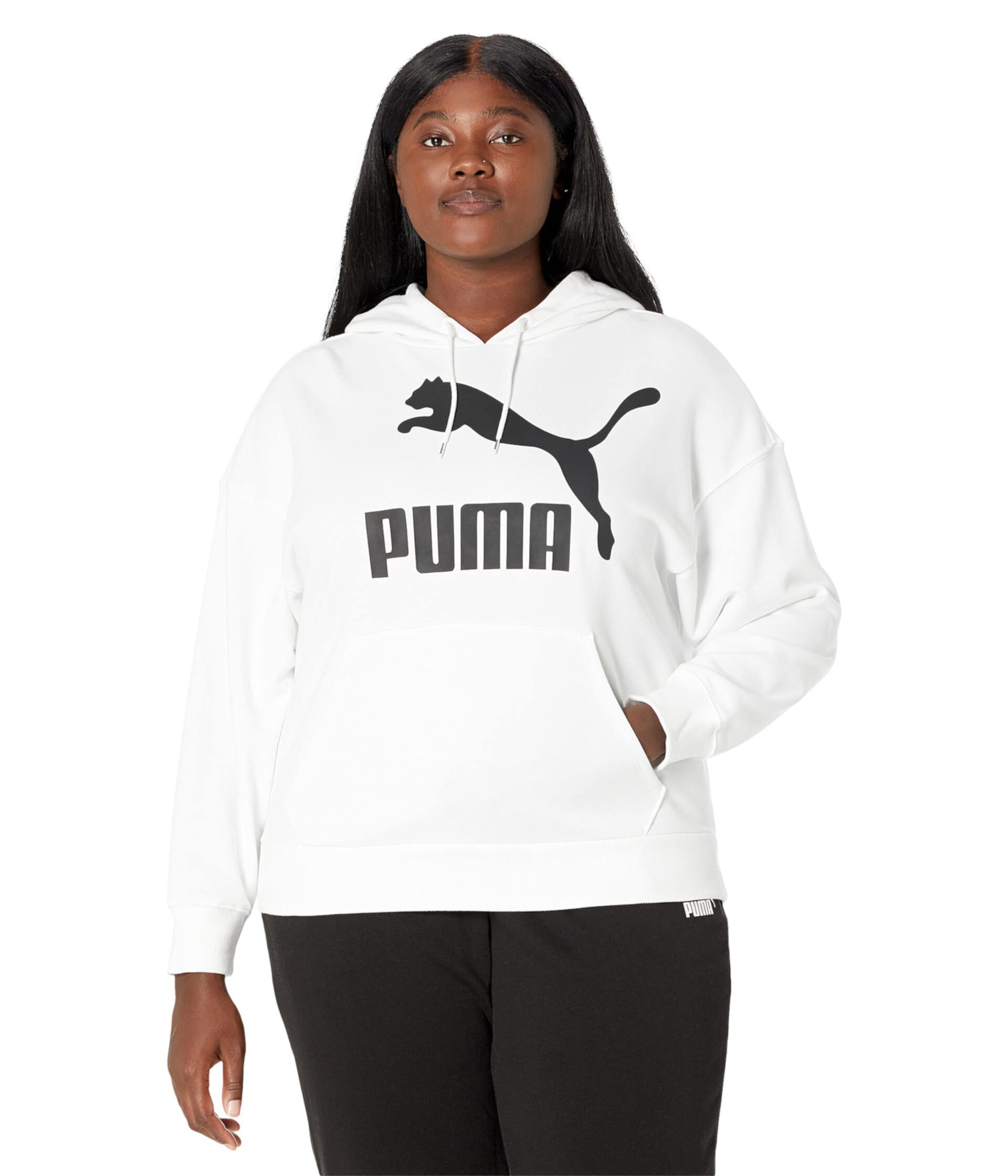 Женский Пуловер PUMA Plus Size Classics Logo Hoodie PUMA