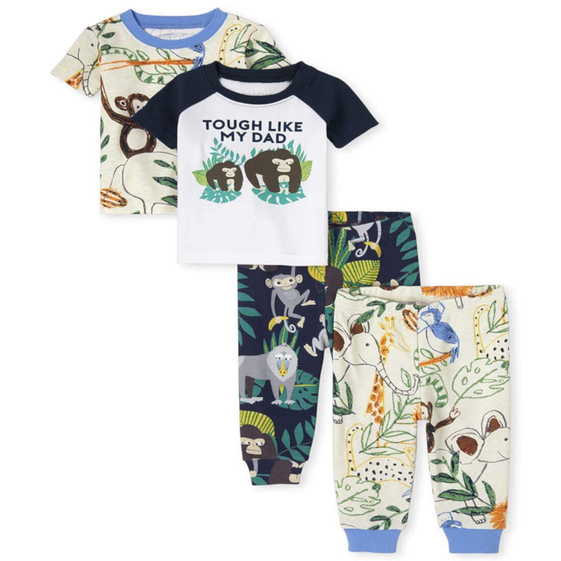 Пижамный комплект Safari из 4 предметов (для младенцев / малышей) THE CHILDRENS PLACE