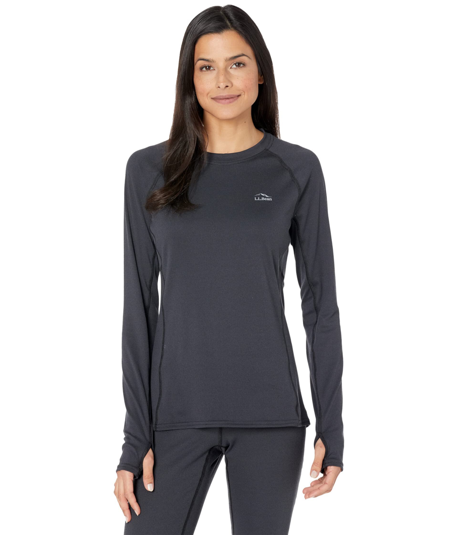 Zip t. L L. Bean Base layer woman.