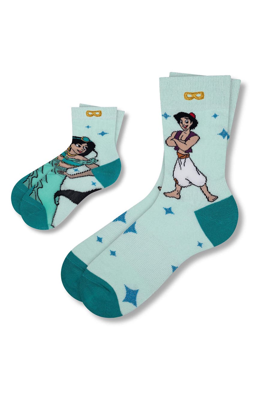 Сияющие, мерцающие, великолепные носки для экипажа Disney Aladdin Pair Of Thieves