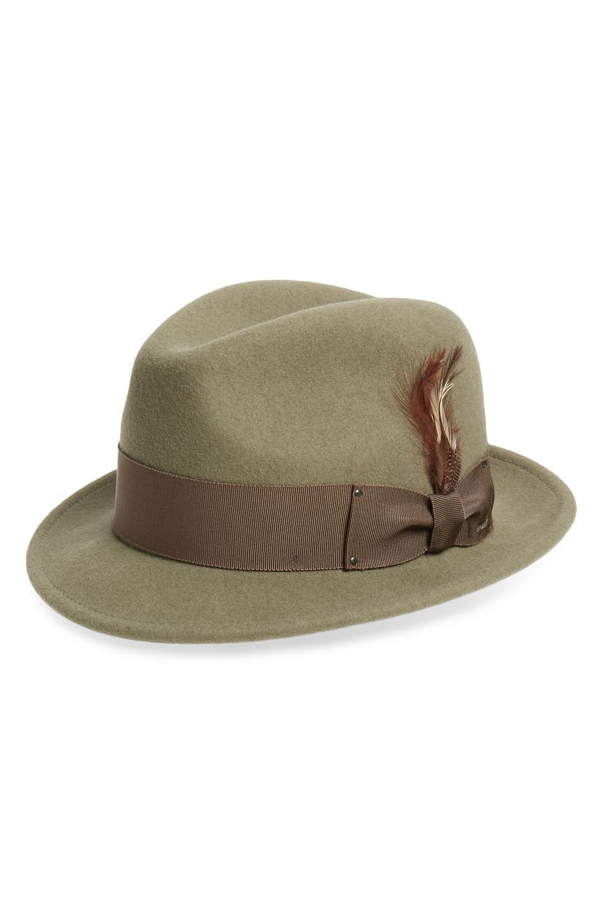 Шерстяная шляпа-федора с кнопками Tino с полями BAILEY