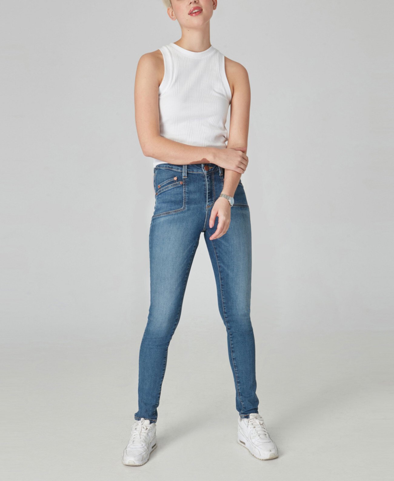 Женские джинсы скинни с высокой посадкой Lola Jeans