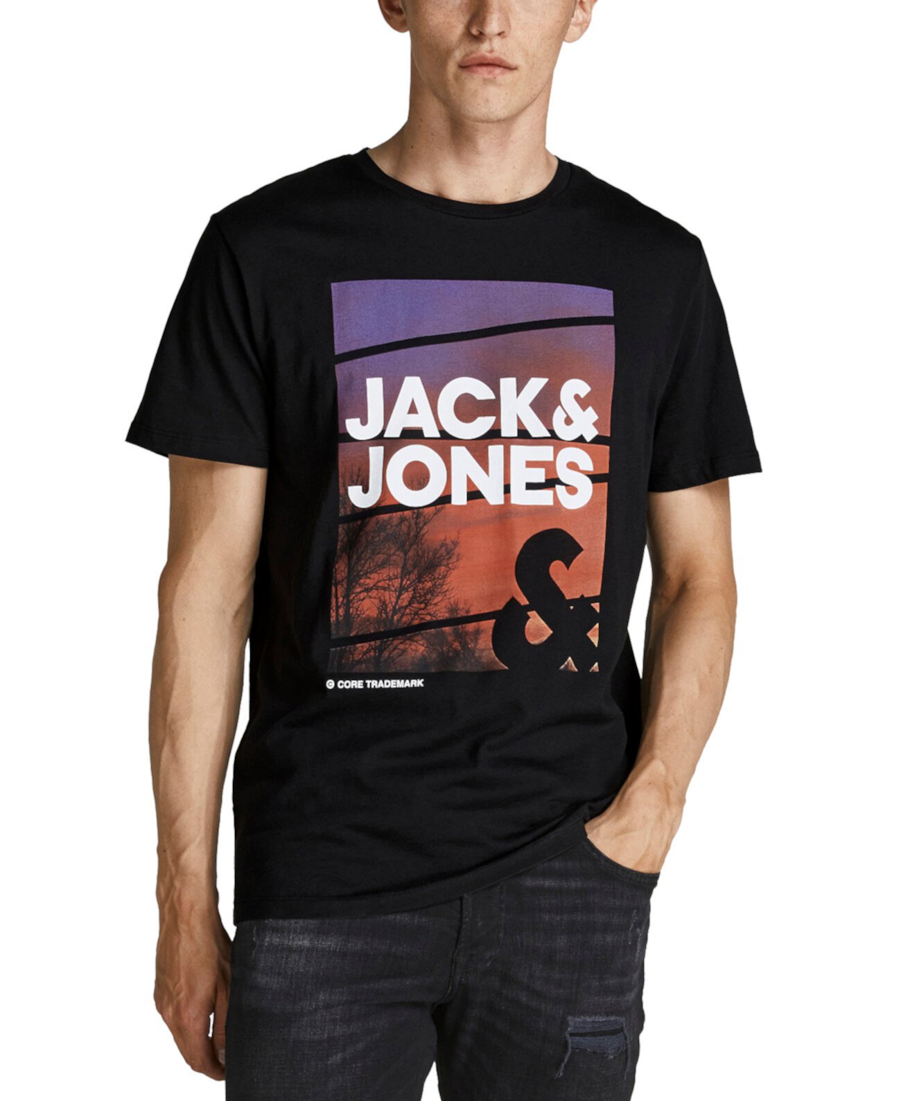 Мужская футболка с графическим изображением города Jack & Jones