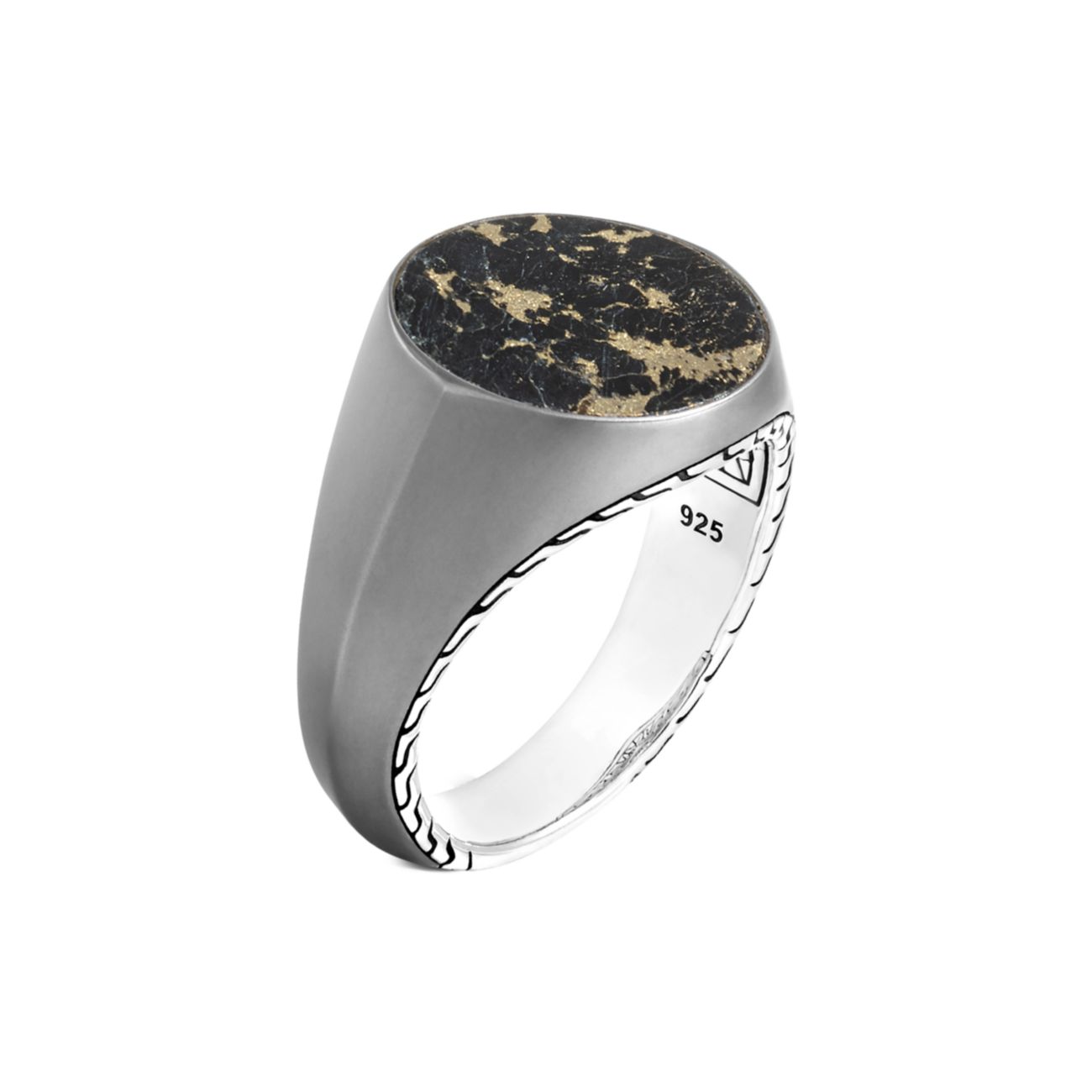 Серебро 925 пробы и Золотое кольцо с печаткой Apache JOHN HARDY