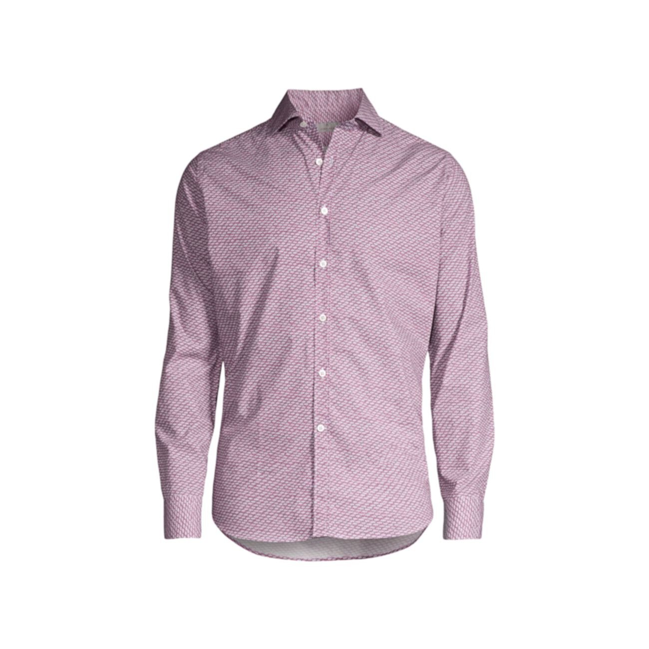 Рубашка из хлопка с геометрическим принтом Canali