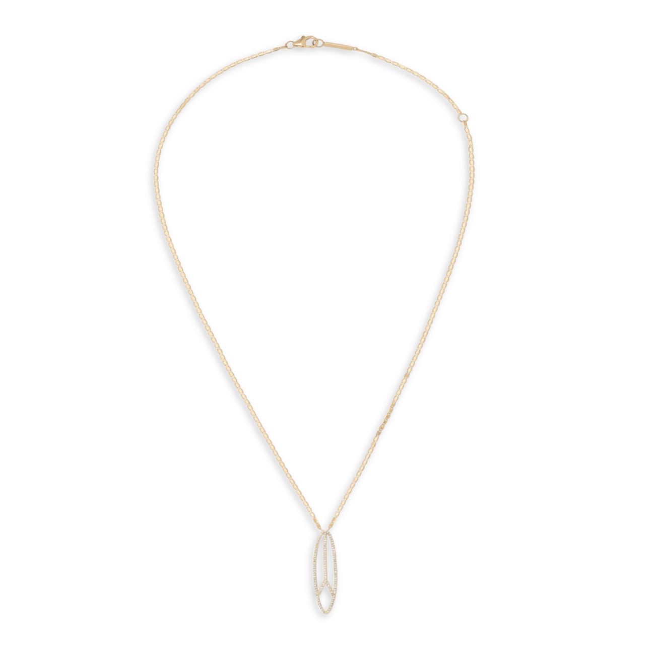 Affinity 14K желтое золото и amp; Ожерелье с подвеской Diamond Peace Lana Jewelry