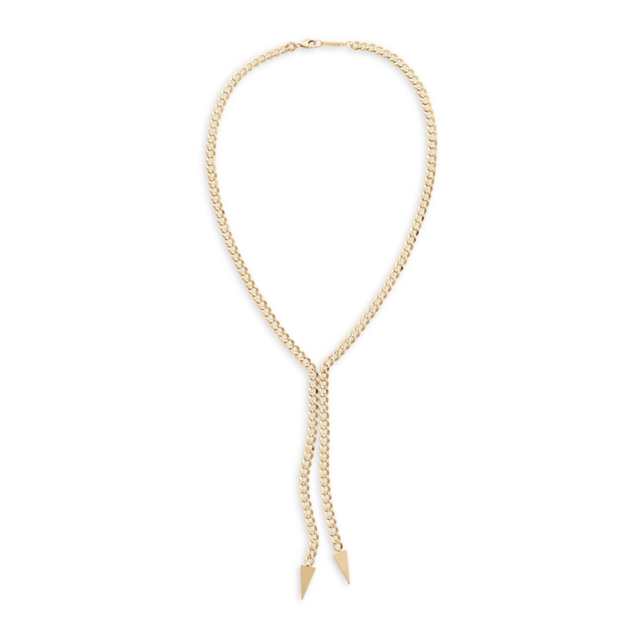 Casino 14K желтое золото двойное колье-лариат в форме капли Lana Jewelry