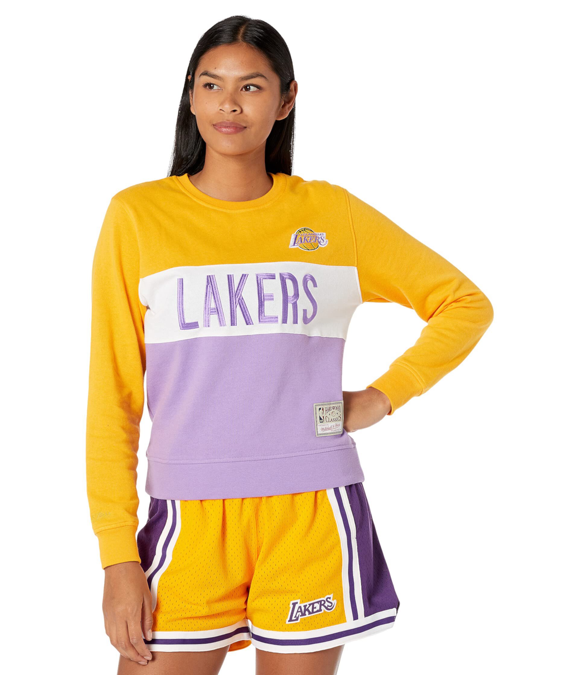 NBA Color-Block Crew 2.0 Lakers Mitchell & Ness