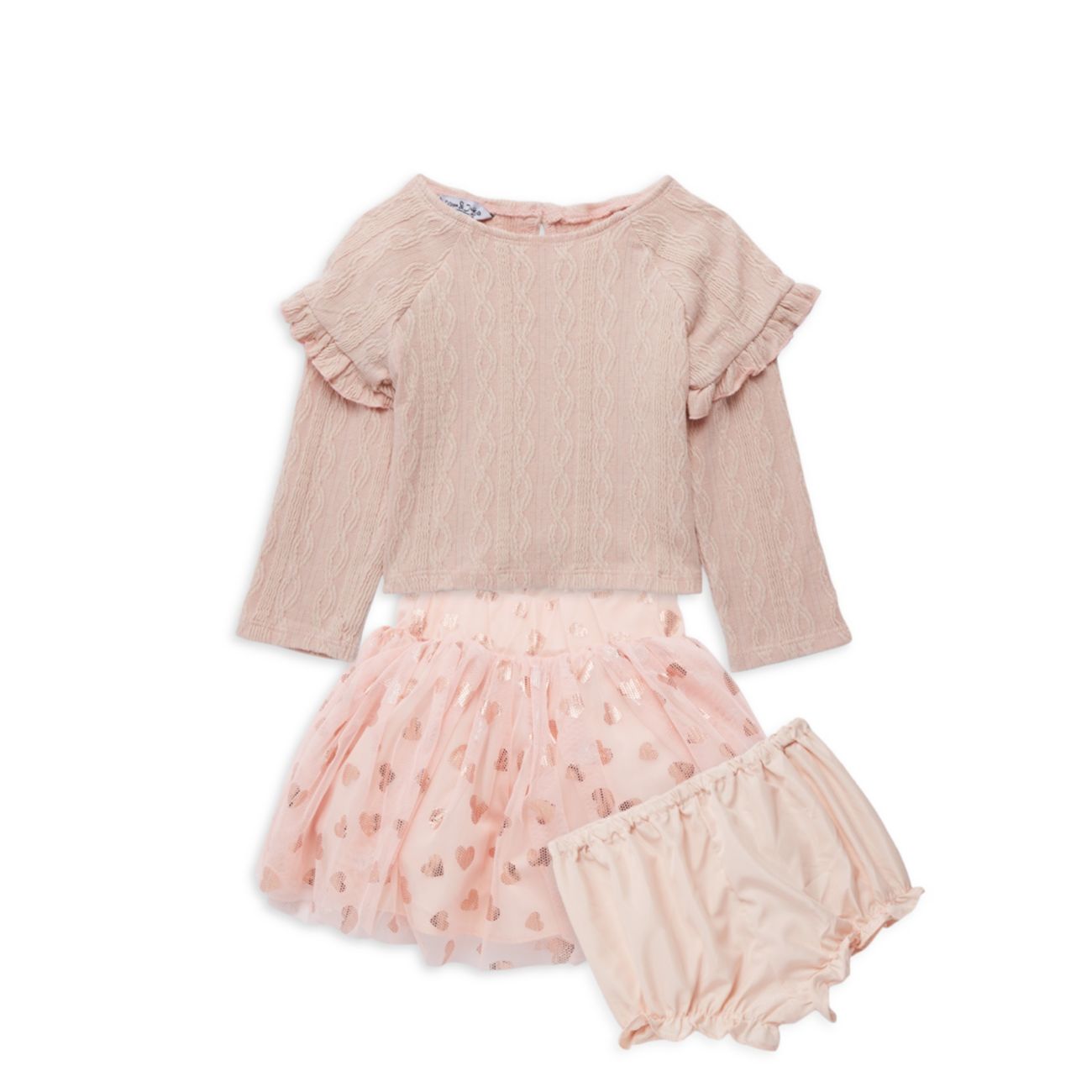 Топ из трех частей, юбка из фатина и юбка для маленьких девочек; Комплект шароваров Pippa & Julie