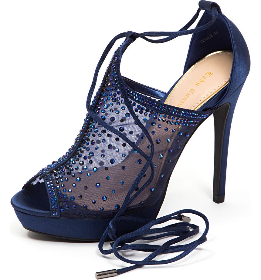 Украшенные сетчатые туфли-лодочки с ремешком на щиколотке Lady Couture