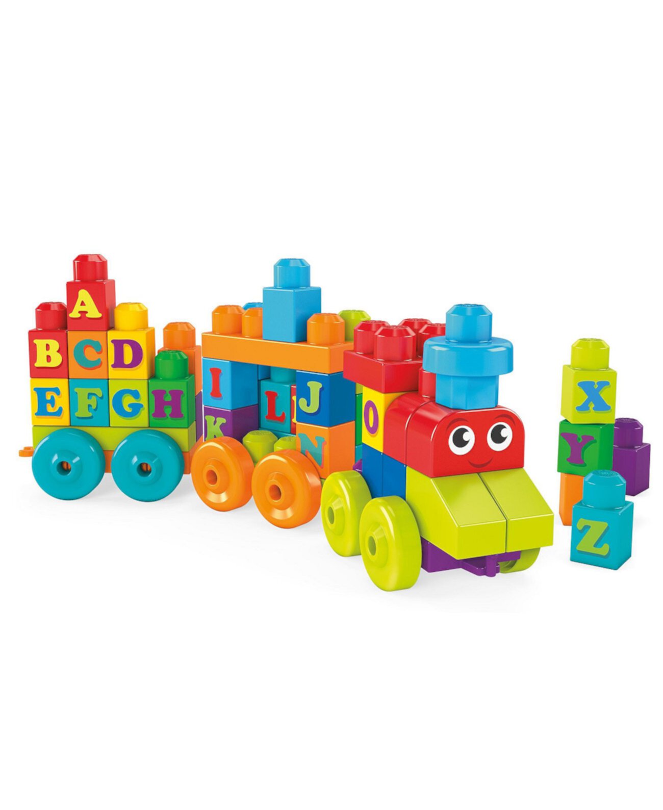 Игра Mega Bloks Строительный поезд ABC Mega Bloks