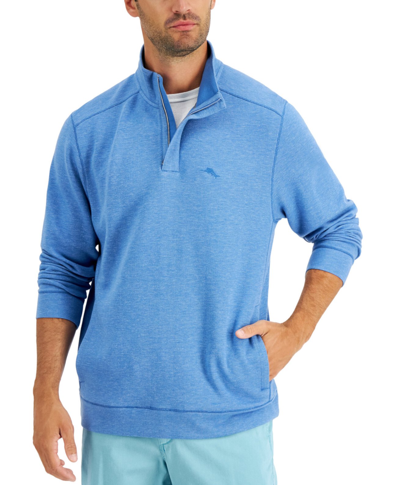 Мужской свитер Playa Tini с молнией до четверти, созданный для Macy's Tommy Bahama
