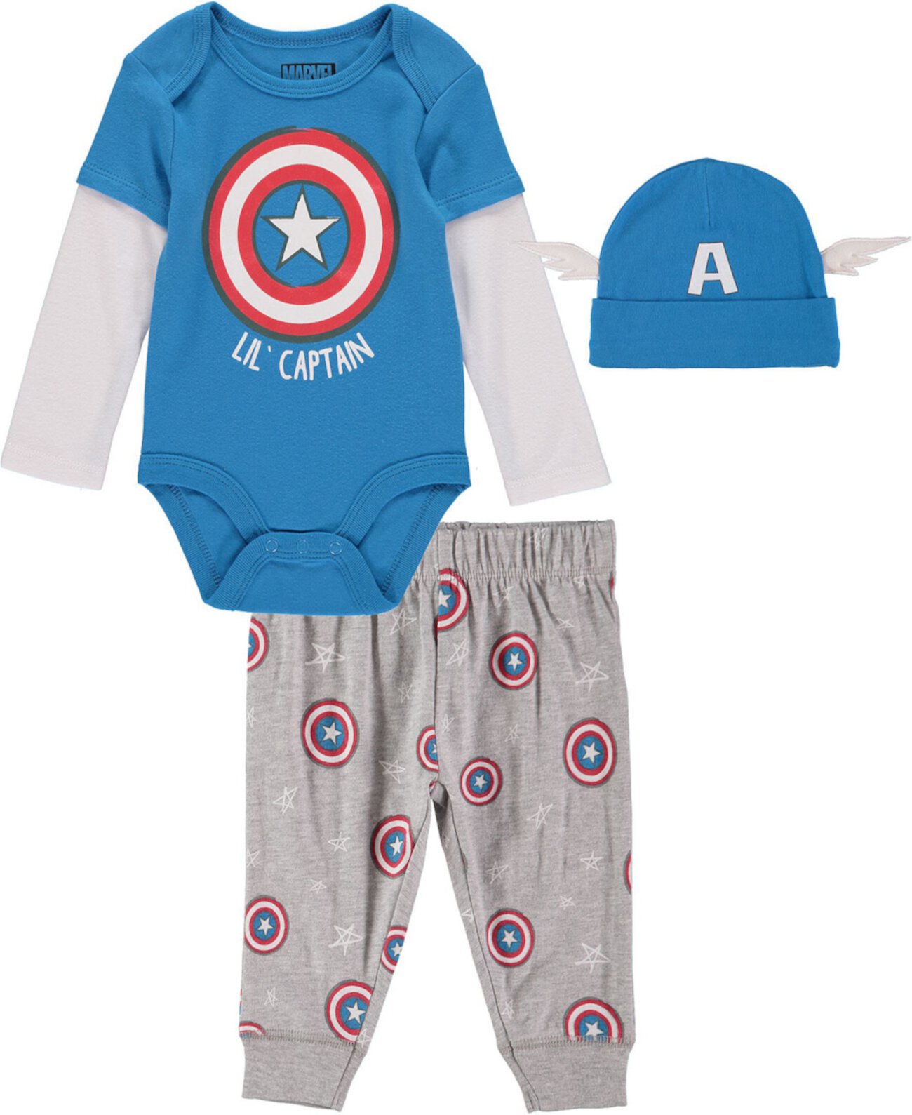 Комплект боди и брюк Marvel для маленьких мальчиков HAPPY THREADS