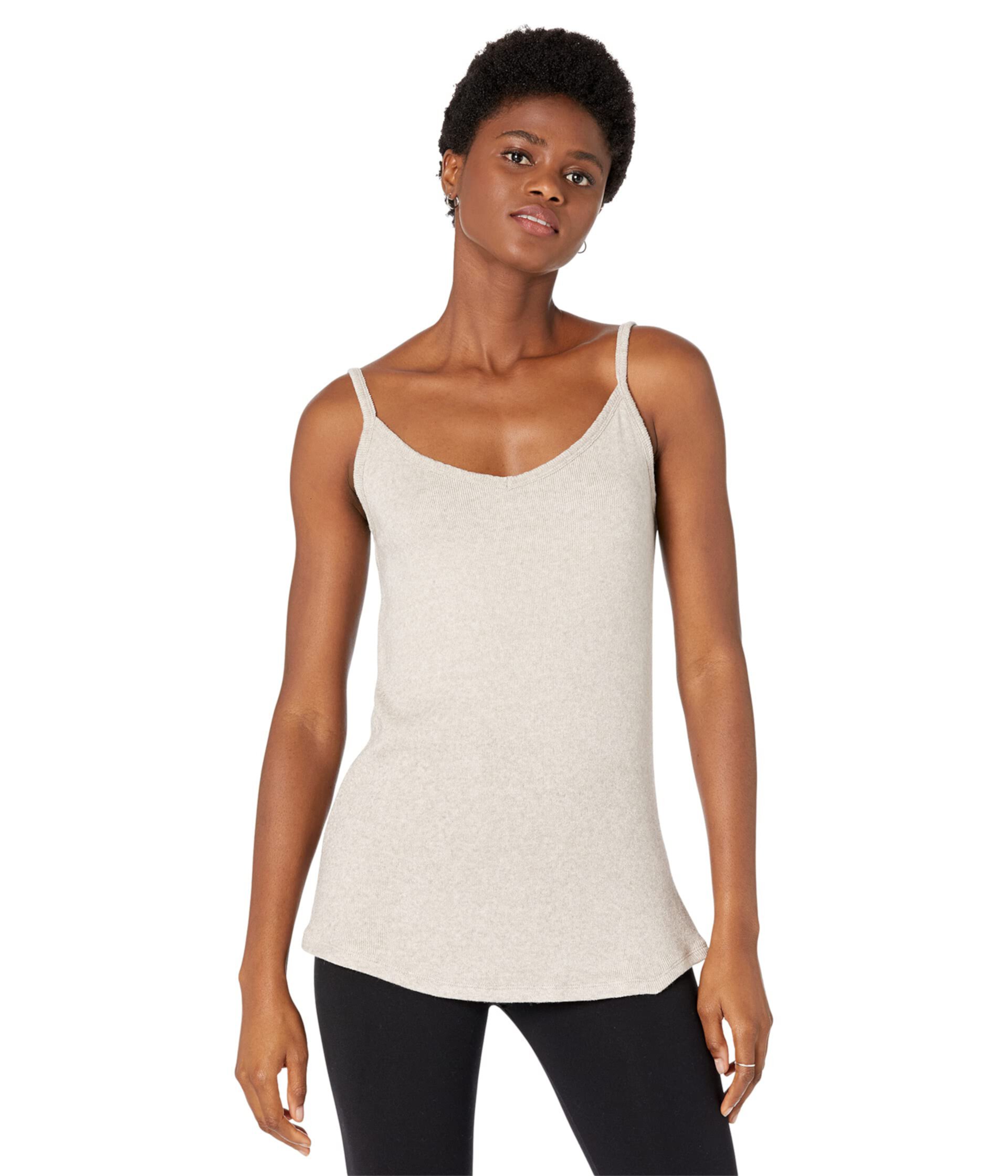 Женская Базовая Майка H HALSTON V-Neck Cami Top H HALSTON